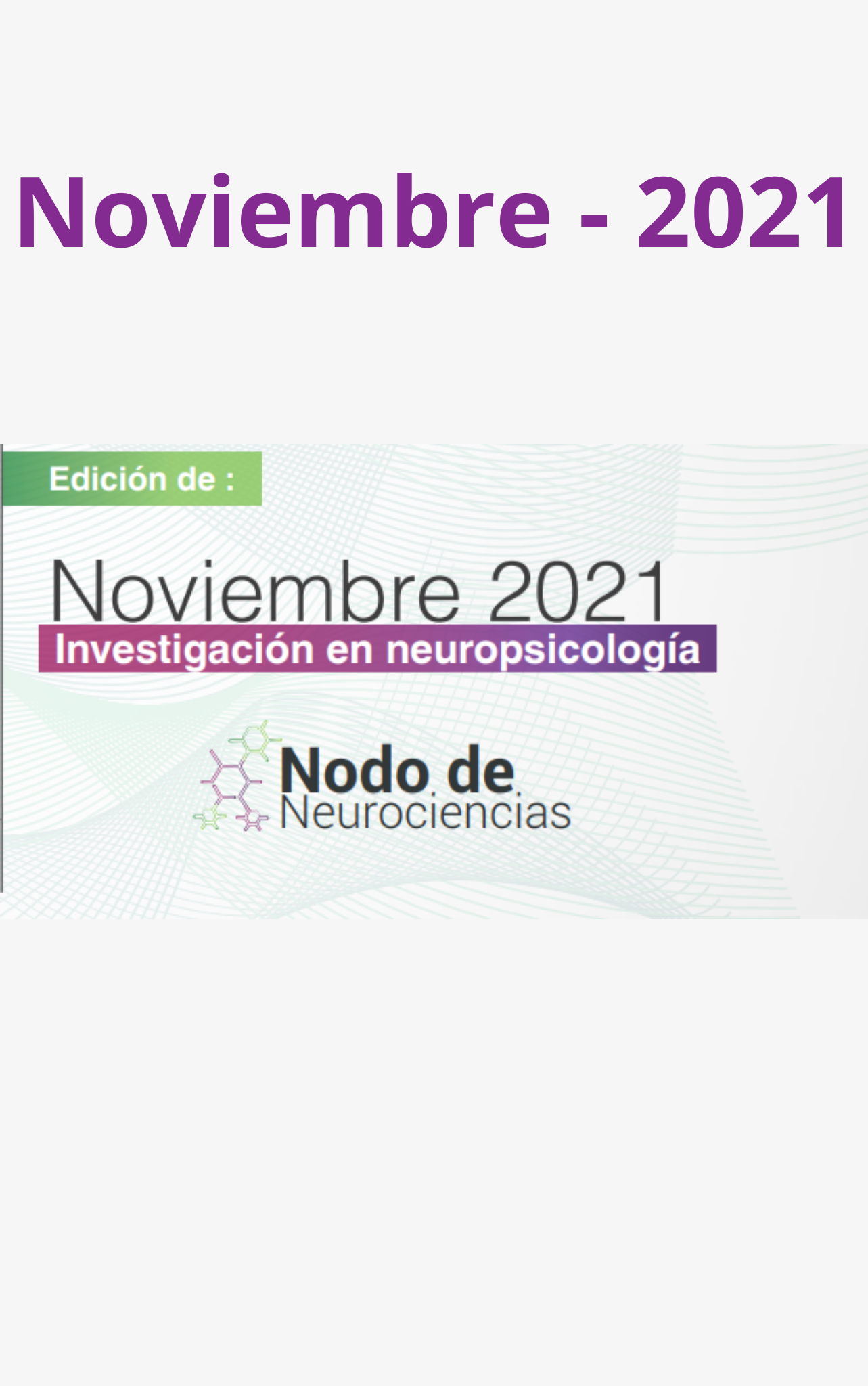 Infoneuro Noviembre – 2021